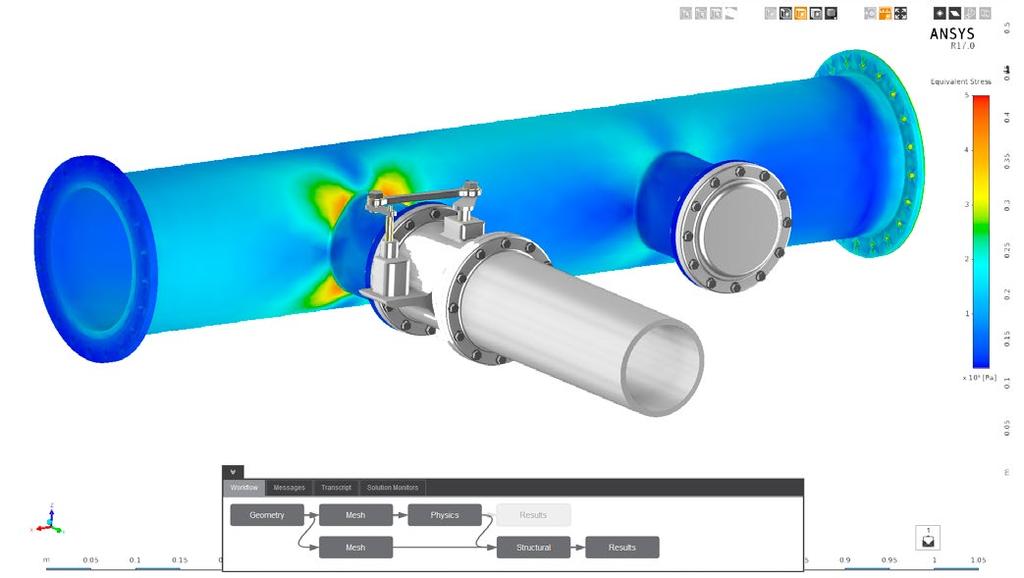 ANSYS AIM ANSYS AIM to nowy produkt, który został zbudowany na istniejących solverach ANSYS i jest skierowany głównie do konstruktorów dla których ważne jest uzyskanie wiarygodnych wyników do oceny