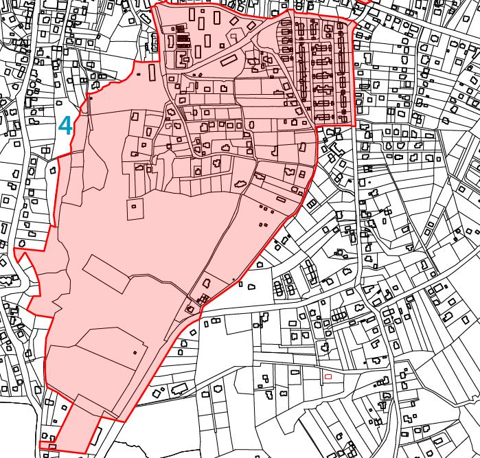 Mapa 7. Podobszar IV Źródło: opracowanie własne. Osiedle Boża Wola jest obszarem, na którym mieszka tzw. pokolenie pogórnicze.