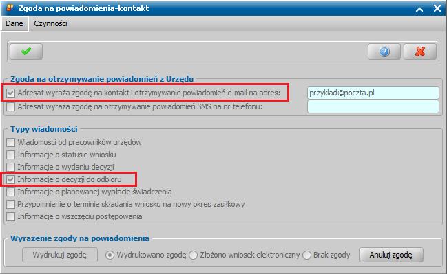 Wysyłanie powiadomień E-mail z informacją o przyznaniu świadczenia "Dobry Start" Aby w oprogramowaniu możliwa była obsługa elektronicznych powiadomień E-mail należy: zainstalować usługę Sygnity