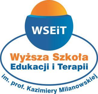 WYŻSZA SZKOŁA EDUKACJI I TERAPII IM. PROF.