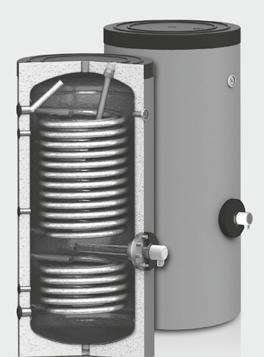 300 l, średnica z izolacją: 60 mm, wysokość: 695 mm 3 633,00 003007005 ECOUIT WP 400- Zasobnik c.w.u. z wężownicą 3.9 m, poj.