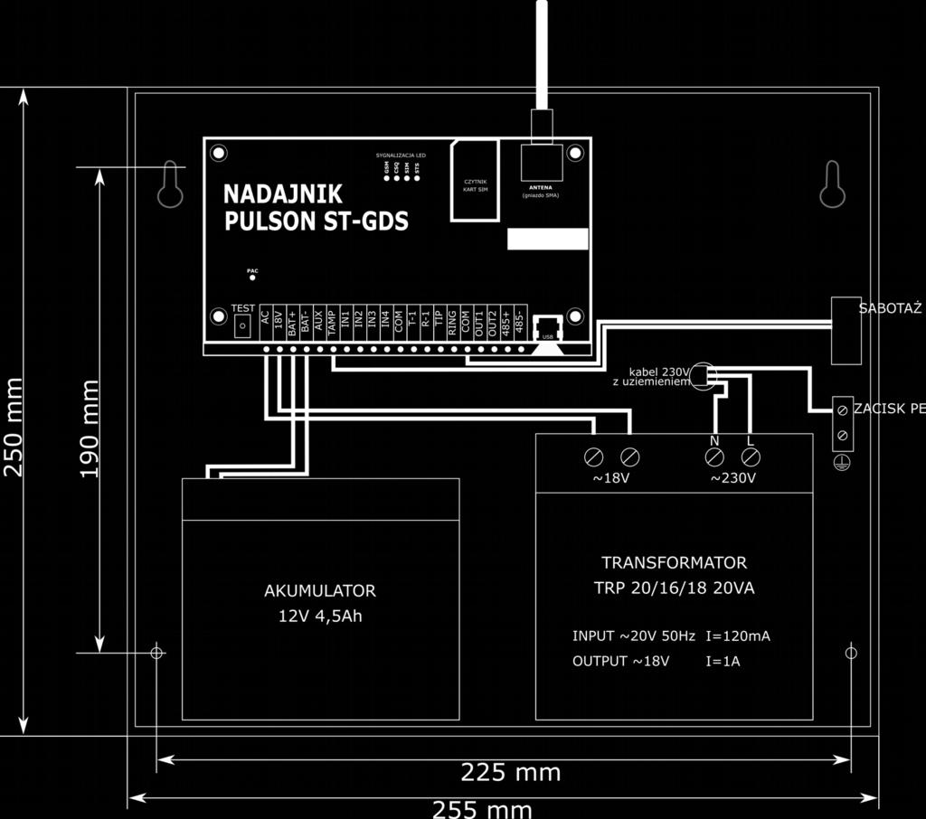 W przypadku linii telefonicznej z napięciami stałymi wejścia powinny być odpowiednio spolaryzowane (plus na RING, minus na TIP) 7.