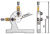 c = 100 mm do TU 2304 34360 a = Ø 34 mm; b = 200 mm; c = 97 mm do TU 2506/TU 26