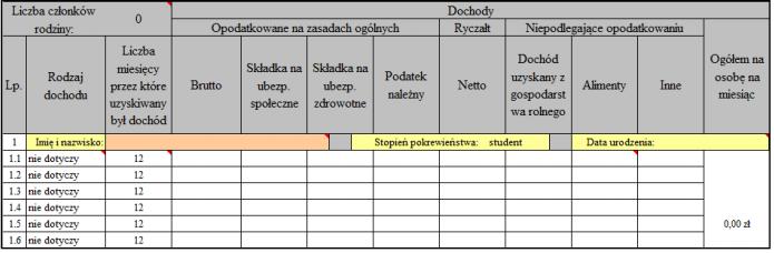 WYPEŁNIANIE ZAŁĄCZNIKA NR 9 Załącznik numer 9 to