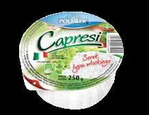 SEREK TYPU WŁOSKIEGO Capresi serek typu włoskiego 250g Capresi serek typu włoskiego wyprodukowany jest z