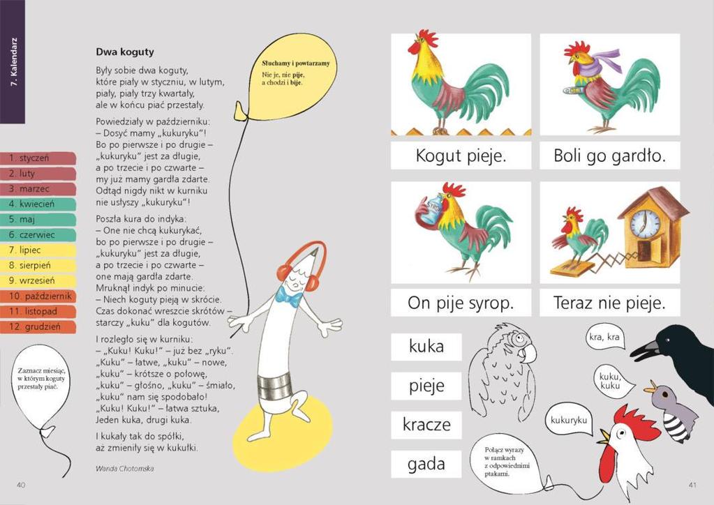 ZAJRZYJ DO ŚRODKA Tekst literacki do czytania dzieciom. Ćwiczenia w rozumieniu i mówieniu po polsku.