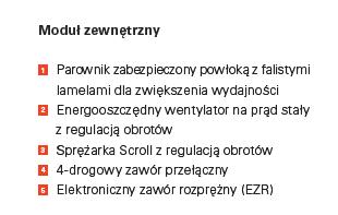 kg Najcichsza jednostka zewnętrzna pompy ciepła na rynku! Wyjątkowy design i estetyka wykonania Łatwy montaż dostępne dwa warianty split/monoblok.