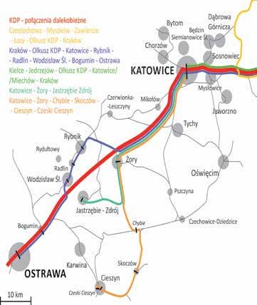 Rybnik, Racibórz czy Żory. Istnienie dodatkowej linii umożliwiłoby także wytrasowanie nowych, szybkich połączeń Cieszyna z Katowicami.