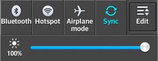 Quick Settings Use the Quick Settings to easily toggle function settings like Wi-Fi, manage display brightness and more. To access the Quick Set tings, open the Notifications Panel.