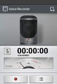 Voice Recorder Use the voice recorder to record voice memos or other audio files. Recording a sound or voice 1 From the Home screen, tap > Apps tab (if necessary) > Voice Recorder.