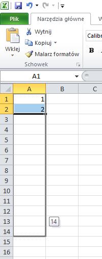 Arkusz kalkulacyjny MS Excel 2010 PL: formatowanie komórek. Numerowanie komórek. W MS Excel nie ma ikony numeracji (tak jak w MS Word). Jednak możemy taką numerację wykonać w bardzo prosty sposób.