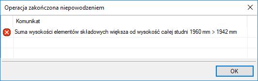 Jeżeli pole Automatyczna budowę studni zostanie odznaczone ( pole puste) to dostępna będzie możliwość budowy studni zgodnie z danymi wprowadzanymi przez projektanta.