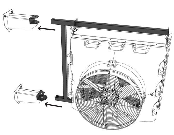 5. 6. 4.2. INSTALLATION CEILING HANDLES AGRO HT 4.2. MONTAŻ UCHWYT PODSTROPOWY AGRO HT 4.2. MONTAGE DIE DECKENMONTAGEGRIFFE AGRO HT 4.2. УСТАНОВКА - ДЕРЖАТЕЛЬ ДЛЯ УСТАНОВКИ ПОД ПЕРЕКРЫТИЕМ AGRO HT The CEILING HANDLES AGRO HT makes it possible to: Mount the device under the ceiling in horizontal position.