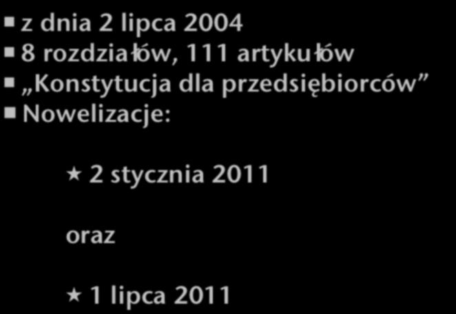 Konstytucja dla przedsiębiorców