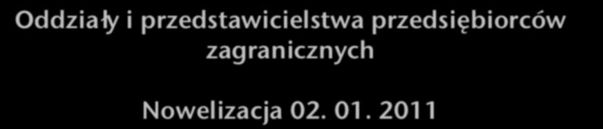 Rozdział 6 Oddziały i przedstawicielstwa