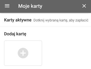 Jak zawnioskować o kartę NFC: Kliknij w opcję NFC, a następnie Dodaj nową kartę.