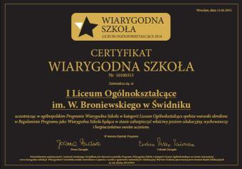 kształcenie oraz najwyższe standardy edukacyjne.