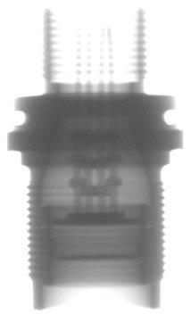 5 Fot. 3. Zdjęcia rentgenograficzne pironaboju UDP 2-3 z rakiety 9M33M3. Photo 3. Exographs of pyrotechnical shot UDP 2-3 from missile 9M33M3. Fot.4.