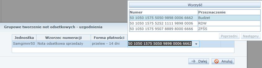 30 Materiały pomocnicze dla użytkownika aplikacji 10. Kliknij przycisk Dalej.