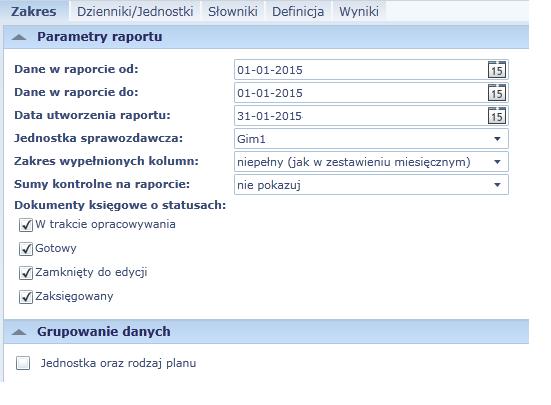 50 Materiały pomocnicze dla użytkownika aplikacji Temat 8. Sporządzanie raportów budżetowych Wszystkie sprawozdania budżetowe mają format zgodny z rozporządzeniem Ministerstwa Finansów.