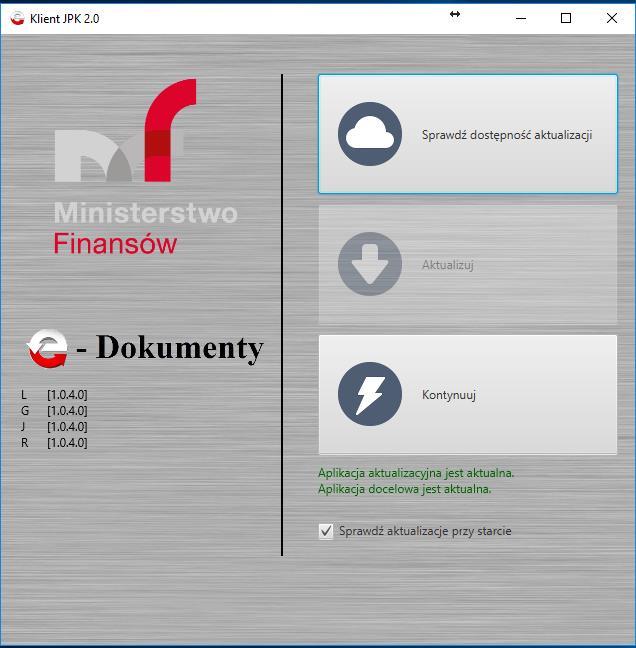 3. Wysyłanie JPK za pomocą aplikacji Klient-JPK i podpisywanie Profilem Zaufanym Jeśli wygenerowaliśmy i zapisaliśmy nasz JPK na dysku, możemy go wysłać poprzez aplikację Klient-JPK 2.