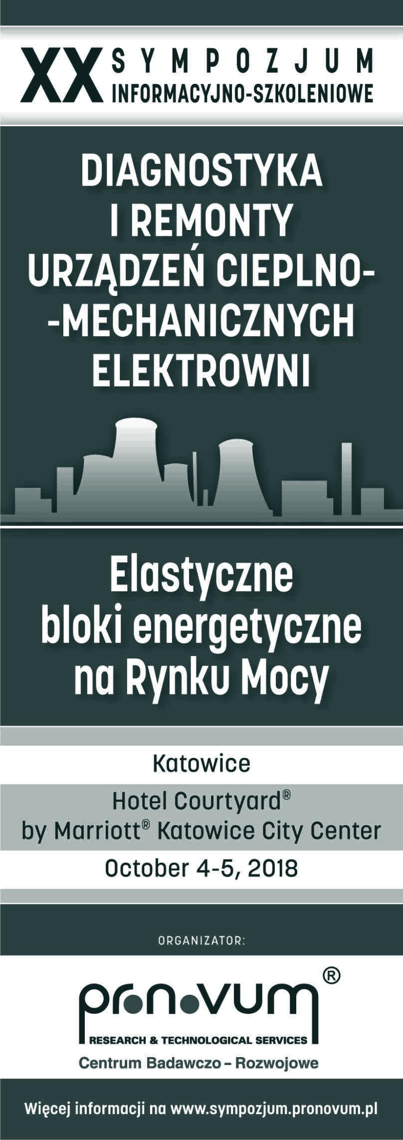 Elastyczne bloki energetyczne na Rynku Mocy, Katowice, Hotel Courtyard by Marriott Katowice City