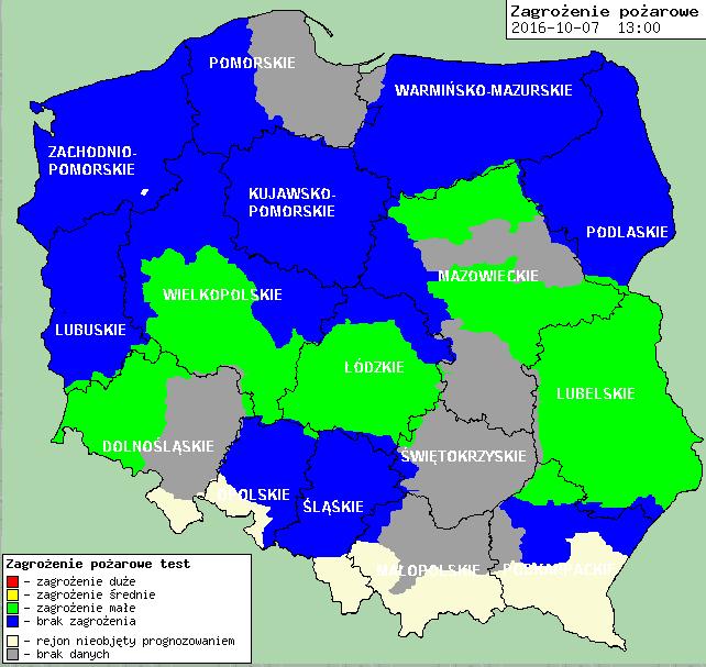 Zagrożenie pożarowe w lasach