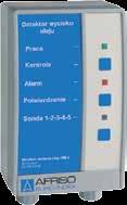 Optoelektroniczny detektor wycieku oleju OM5 Zastosowanie Detektor wycieku OM5 przeznaczony jest do monitorowania olejów opałowych EL, L lub M, oleju napędowego lub płynnych smarów o niskiej lepkości