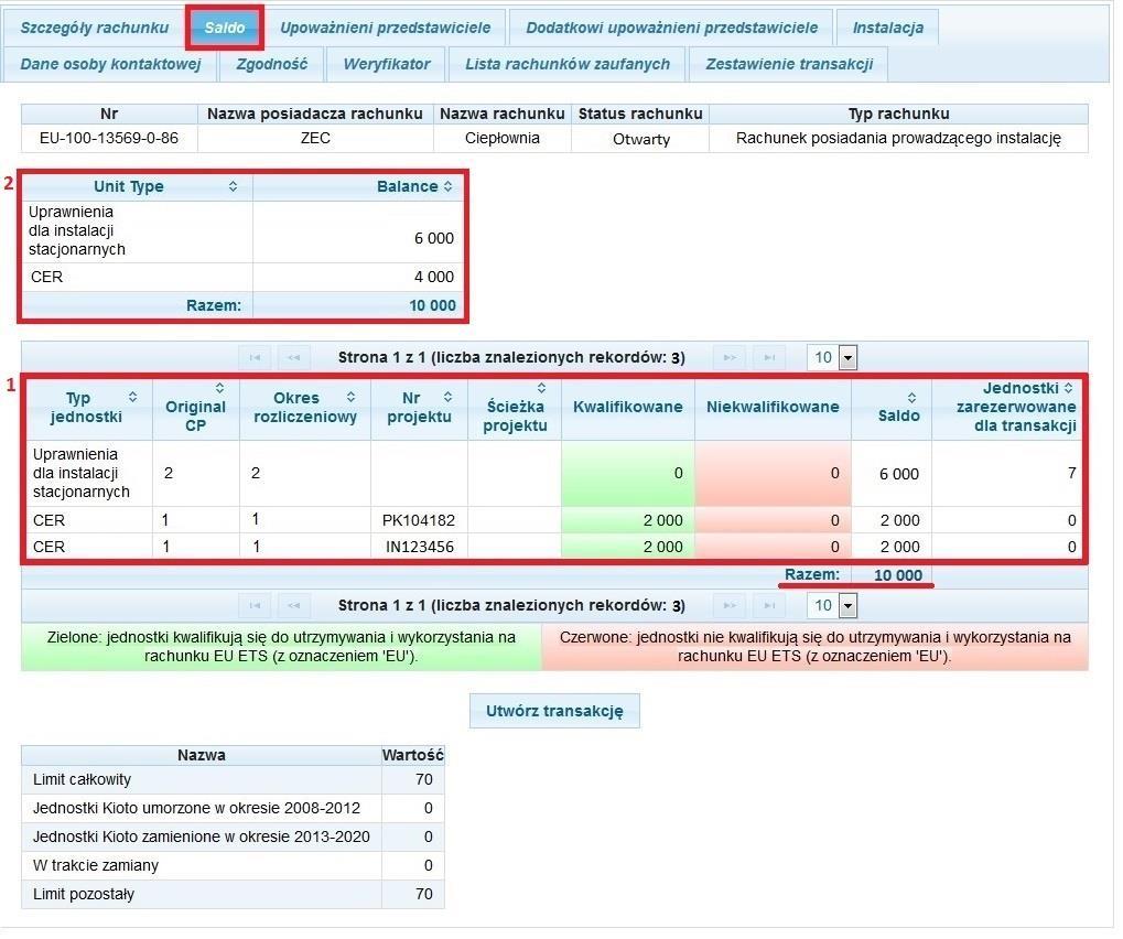 Transakcje zakończone i Transakcje odrzucone. Zestawienie można również wygenerować w postaci plików PDF i CSV.