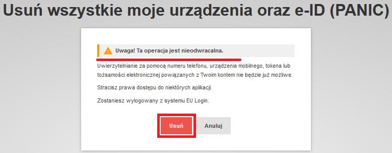 telefonu komórkowego Jeżeli użytkownik nie posiada dostępu