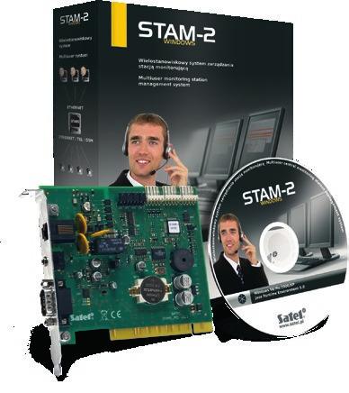 MONITORING Zestawy ZESTAWY STAM-2 BT Zestaw karta STAM-1 P program STAM-2 (licencja na 3 stanowiska) instrukcja montażu sprzętowy klucz zabezpieczający STAM-2 BE Zestaw