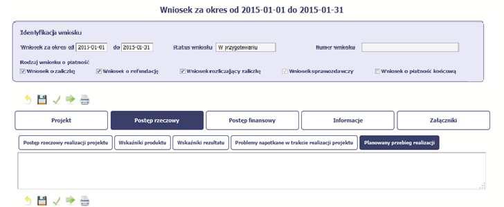 Ta część wniosku powinna zawierać opis Twojego planu działania w ramach dalszej realizacji projektu i zadań w nim przewidzianych do czasu