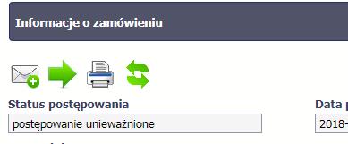 Możesz także przywrócić anulowane postępowanie w takim zamówieniu jest dostępna funkcja Przywróć postępowanie 5.3.