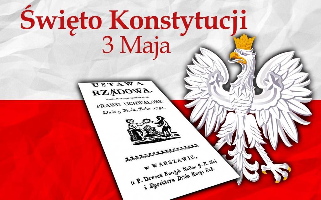 Święto Konstytucji 3 Maja, jak wskazuje sama nazwa święta, przypada na majówkę, tj. na 3 maja. Jest to święto państwowe, ustawowo uznane za dzień wolny od pracy.