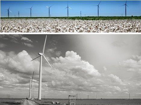 ELEKTROWNIE WIATROWE NA ŚWIECIE Roscoe Wind Farm Texas, USA największa farma