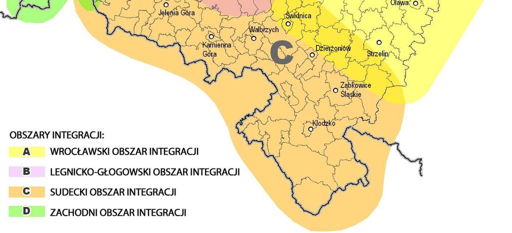 ) to podstawowe obszary województwa, charakteryzujące się zróżnicowanymi uwarunkowaniami rozwoju, wynikającymi z warunków geograficznych, sytuacji społecznogospodarczej i zaszłości historycznej.