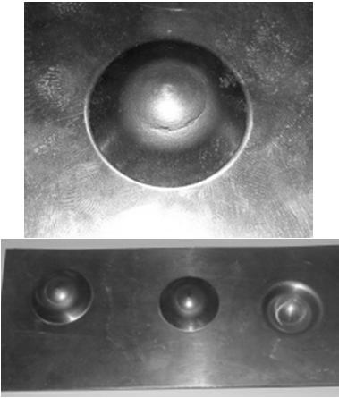 3. Scheme of Erichsen cup ping test; 1 punch, 2 die, 3 blankholder, 4 sample 3.