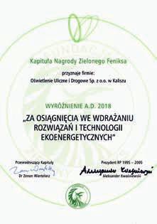 dotyczących odnawialnych źródeł energii, energooszczędności, paliw alternatywnych oraz ekologicznej utylizacji odpadów w tym komunalnych.