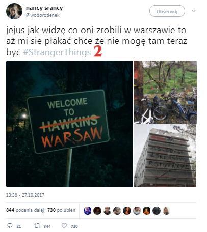 wpływowe posty w badanym terminie