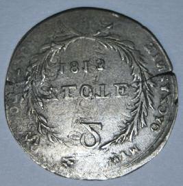 Na mocy ukazu carskiego z 1 grudnia 1815 roku przyjęto następujący przelicznik: 30-groszowy polski złoty równał się 15 rosyjskim kopiejkom.