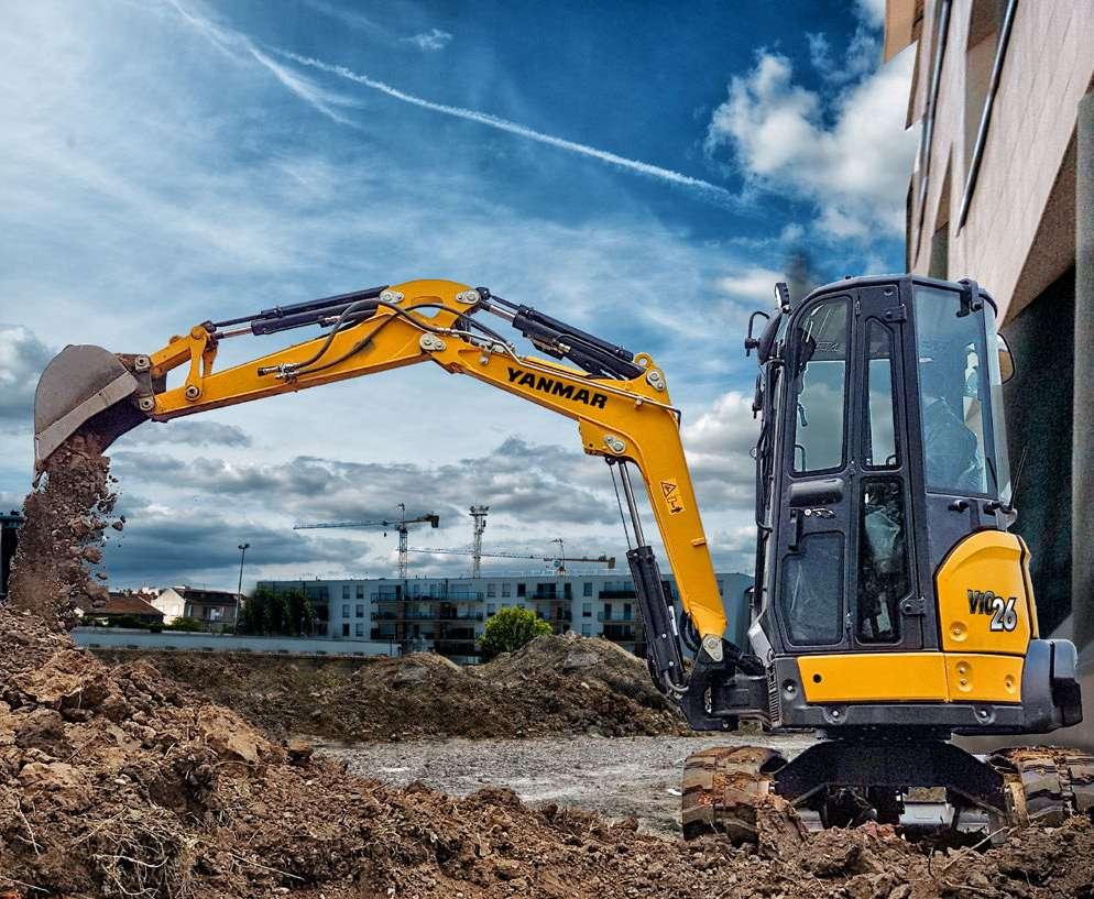 MINI - KOPARKA ViO26-6 Waga operacyjna ( canopy/kabina ) Silnik Siła kopania ( ramię ) Siła
