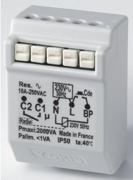 S Y S T E M R A D I O W Y Włącznik radiowy MTR2000ER 5454451 5454455 12V ferromagnetyczne i elektroniczne, transformatory toroidalne, lampy fluorescencyjne, wentylatory.