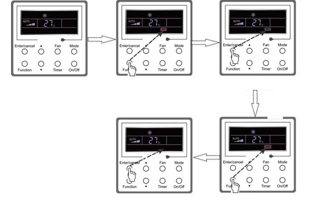 Rys. 12. Ustawienia funkcji BLOW 3.10 Ustawienia grzałek elektrycznych (E-HEATER) funkcja niedostępna 3.