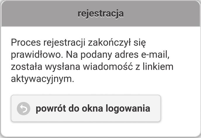 Wybrać opcję rejestracji nowego użytkownika (rys 4a), 3. Wprowadzić identyfikator użytkownika - adres e-mail (rys 4b), 4.