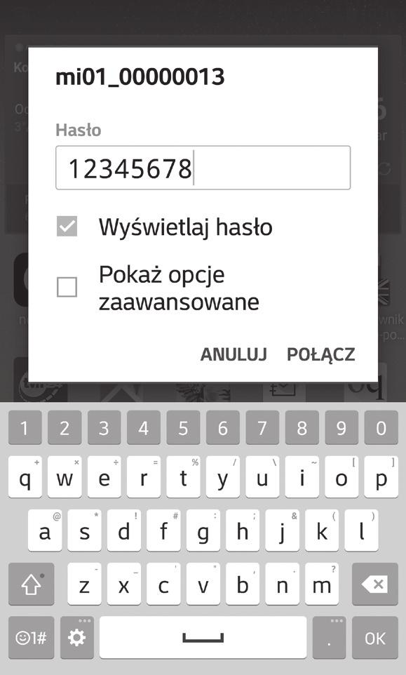 odczekać aż wskaźnik zacznie pulsować szybko (około 0.2s), 2. Połączyć się z modułem C.MI poprzez sieć Wi-Fi, za pomocą telefonu komórkowego lub tabletu.