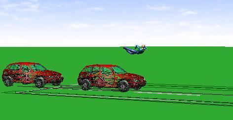 Za pomocą programu możliwe jest zobrazowanie wypadku drogowego w postaci filmu pokazując przebieg wypadku i przemieszczenie się pojazdów po wypadku.