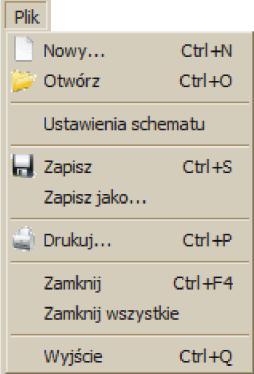 Po dokonaniu właściwych ustawieo klikniecie na pole projektu powoduje automatyczne zapisanie zmian i zamkniecie paska parametryzacji. 3.