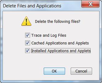 Panel ogólny przycisk Delete Files (Usuń pliki). Po naciśnięciu przycisku zostanie wyświetlone okno Delete Files and Applications (Usuwanie plików i aplikacji). 3.