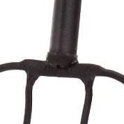 Four-teeth farm fork Metal ergonomic handle Ergonomic HDPE grip Hardened steel head, connected to