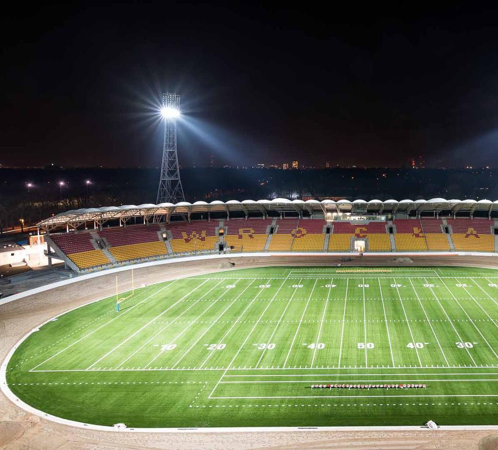 Stadion Domowy Domem Panthers Wrocław jest Stadion Olimpijski pierwszy w Europie Stadion do futbolu amerykańskiego Nowoczesny obiekt mieszczący ponad 13.